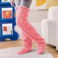 Miniatyrbillede 2 af 5: Teddy Legs Lange Strømper - Fuzzy Over Knee Høje Bløde Strømper