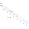 Miniatyrbild 2 av 2: Bride to Be Sash - Elegant möhippa dekoration