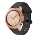 Miniatyrbillede 4 af 5: 22mm til Garmin Venu / Samsung Galaxy Watch Active 2 Universal Indre Spænde Perforering Silikone Urrem ZWC Black