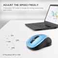Miniatyrbilde 4 av 5: 2.4G trådløs mus for bærbar PC. Ergonomisk datamus