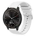 Miniatyrbild 1 av 5: För Garminmove 3 20mm Solid Color Mjukt Silikon Armbandsur GJG White