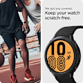 Miniatyrbillede 4 af 5: Liquid Air Designet til Galaxy Watch FE (2024), 5 40mm (2022), 4 40mm (2021) Cover - Mat Sort Mat Sort