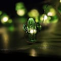 Miniatyrbillede 5 af 7: Tropisk tema Lille kaktus USB-plugin streng lys 0,8\"(H) 40 LED med fjernbetjening og timer på 13,85ft kobbertråd varm hvid vandtæt