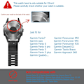 Miniatyrbilde 2 av 5: Kompatibel Fenix ​​5-band 22 mm bredd Sticked läder watch