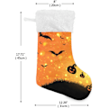 Miniatyrbillede 3 af 7: Jule-Strømpe, Personlige Jule-Strømper 2-pak Halloween Græskar Flagermus 45,7 cm Jule-Strømper Hængende Ornament Pejs til Ba