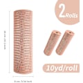 Miniatyrbillede 5 af 5: 2 ruller rosegold deco mesh bånd 10 tommer x 30 fod, metallisk mesh bånd poly