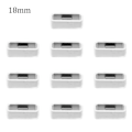 Miniatyrbild 1 av 2: 10 st klockarmband ring 18/20/22/26mm mjuk silikon ersättnings klockarmband spänne loop hållare hållare för Garmin Fenix 6x 6s White D