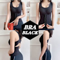 Miniatyrbillede 3 af 5: Kvinde corsage korset 4-i-1 talje knappede bh shapewear cincher talje