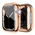 Miniatyrbild 1 av 5: Skärmskydd för Apple Watch-fodral 45mm 41mm 44mm 40mm 42mm Tillbehör All-around Tpu Bumper Cover Series 7 8 4 6 Se 5 3 rose gold 40MM Series 456 SE