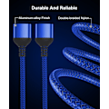 Miniatyrbillede 5 af 5: USB-splitterkabel 1 fod 1 han til 2 hun USB-splitter
