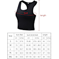 Miniatyrbillede 3 af 5: 4 stk. Basic Workout Crop Tank Tops - Ærmeløse Racerback Sport Tank