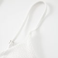 Miniatyrbillede 3 af 5: Kvinde Trekantet String Bikini Ribbet O Ring Binde Side Todelt Badetøj