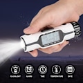 Miniatyrbillede 8 af 9: Rejsevækkeur med LED-lommelygte, lommelygte LED digitalt verdensur rejsevækkeur termometer udendørs, lille og let, tænd/sluk-knap, 2