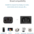 Miniatyrbillede 4 af 5: 5 fod 18 AWG 3-bens AC-kabel til Samsung, Toshiba, Lg