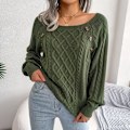 Miniatyrbild 4 av 5: Mysig hösttröja för kvinnor, snygg pullover för höst och vinter