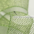 Miniatyrbild 4 av 5: Glitter Mesh Ribbon Grön Web Mesh Wired Ribbon Metallic Mesh Ribbon Sparkling
