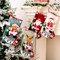 Miniatyrbillede 3 af 4: 4 store jule-strømper juletræ dekoration slikposer