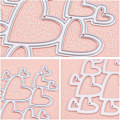Miniatyrbillede 5 af 5: Metal skæredåse stencils - Hjerteform til DIY Scrapbooking Kortfremstilling