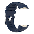 Miniatyrbillede 3 af 4: Til Garmin Instinct 2s Silikone Rustfrit Stål Spænde Urrem FGU Navy Blue