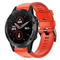 Miniatyrbillede 1 af 5: Til Garmin Fenix 5 Plus Metal Spænde Solid Color Silikonurrem FVH Red