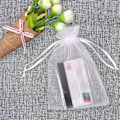 Miniatyrbillede 5 af 5: 100 stk. 4x6 tommer rene organza snore
