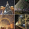 Miniatyrbillede 6 af 6: 393,7FT 1000 LED solcelledrevet julelys udendørs vandtæt, fjernbetjening udendørs julelys til have, terrasse, erhvervsbygning