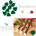 Miniatyrbilde 4 av 5: 20 stk juleminihue og minisjal julepynt søt dukke