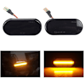 Miniatyrbillede 1 af 5: Dynamisk LED sideindikator til VW Bora, Golf, Passat, Polo, Sharan, Vento (sort)