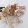 Miniatyrbillede 5 af 5: Børns Solhatte Solhat Blonder All-Match Åndbar Halm