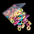 Miniatyrbillede 2 af 5: 100 stk. Candy Color pigehårelastikker - Multicolor hårbånd