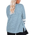 Miniatyrbillede 3 af 4: PlSize-Sweatshirts til kvinder - Casual løs pasform tunika toppe med lommer