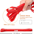 Miniatyrbillede 7 af 9: Pull Up  Assisted Pull-up Resistance Eercise-fr Bdy Stretching, Pwerlifting, Resistance Training-Purple & Red Red Red