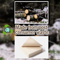Miniatyrbillede 4 af 5: Genbrugte post-consumer servietter (50 stk.) - Komposterbare ublegede Eco