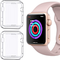 Miniatyrbillede 1 af 5: [2-pak] Kompatibel med Apple Watch Series 1 42mm etui, blød TPU skærmbeskytter, all-round beskyttende 0,3 mm HD klar ultratynd cover etui til Appl