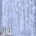 Miniatyrbillede 1 af 5: Gardinstribe til soveværelse - 200LED 6,6x6,6ft Fe-lyskæde gardin med 8 tilstande