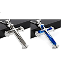 Miniatyrbillede 2 af 4: Titanium Kors Halskæde til Mænd