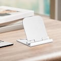 Miniatyrbillede 3 af 5: Telefonholder til Skrivebord - Justerbar Vinkelholder til Smartphone, Foldbar Tablet Holder, Skrivebord Telefonholder til Se Online Kurser, Live Broadcast