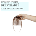 Miniatyrbilde 5 av 5: Clip In Bangs Människohår Extensions Real Clip On Front Fringe