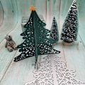 Miniatyrbilde 4 av 5: 3D Julgran Metall Die Cuts - DIY Scrapbooking Decor