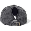 Miniatyrbillede 4 af 5: Vasket Ponytail Hatte Pony Hale Caps Distressed-Baseball til Kvinder