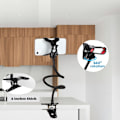 Miniatyrbild 5 av 5: Mobiltelefonhållare, Lazy Bracket, 360-graders roterande universell flexibel lång arm klämma fäste svanhals telefonstativ för säng flexibel arm justerbar montering