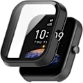 Miniatyrbillede 2 af 5: Skærmbeskytter Kompatibel med Amazfit Bip 3 Pro Etui Smartwatch Tilbehør Beskyttelsescover Ridsefast Fuld Beskyttelse (Sort) Sort
