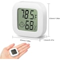 Miniatyrbillede 2 af 5: 5 stk. Bærbar Mini Termometer LCD Hygrometer