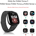 Miniatyrbillede 4 af 5: Justerbar Fitbit Versa 3/Sense-rem i rustfrit stål med magnetlås