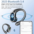 Miniatyrbillede 3 af 5: Bluetooth 5.4 Trådløse Ørepropper - 4 ENC Støjreduktion, 50 timers Afspilningstid, IP7 Vandtæt til Fitness/Løb