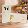 Miniatyrbillede 5 af 5: Strikkede julestrømper med initialer - Ivory White Monogram