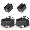 Miniatyrbillede 1 af 5: iPhone-oplader 10 fod. Hurtig iPhone-oplader Dual 2-port USB