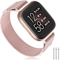 Miniatyrbilde 1 av 5: Mesh rustfritt stålrem for Fitbit Versa - 22mm dobbel magnetisk