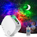 Miniatyrbillede 1 af 5: Stjernehimmel-projektor, 4-i-1 360 roterbar Nebula Moon-projektionslampe med RF-fjernbetjening og Bluetooth-højttaler, LED-projektor natlys til Chr