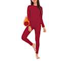 Miniatyrbillede 1 af 5: Womens Thermal Underwear Set Long Johns Vintertøj Base Layer Cuddle Duds